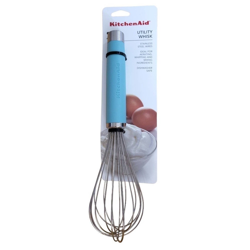 NEW KitchenAid Classic Utility Whisk in Aqua